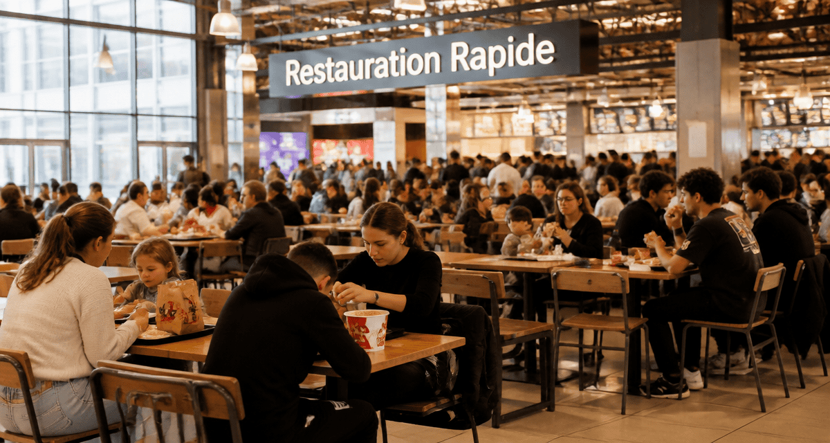 fast food connus en France food court