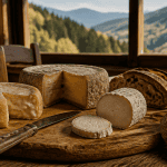 fromages des vosges sur table rustique