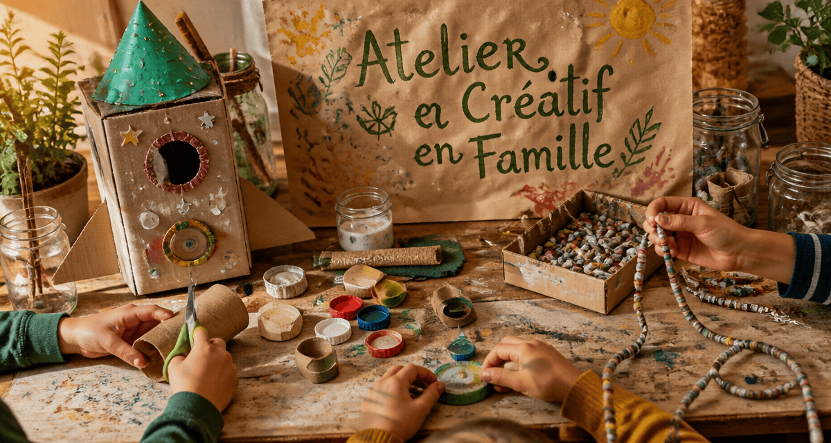 idee d'activités manuelle avec materiaux de recuperation enfants