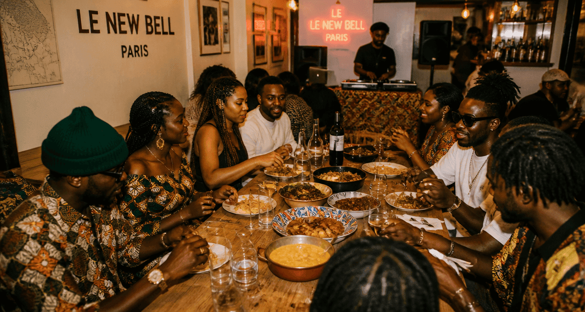 Table camerounaise, repas partagé et ambiance de quartier