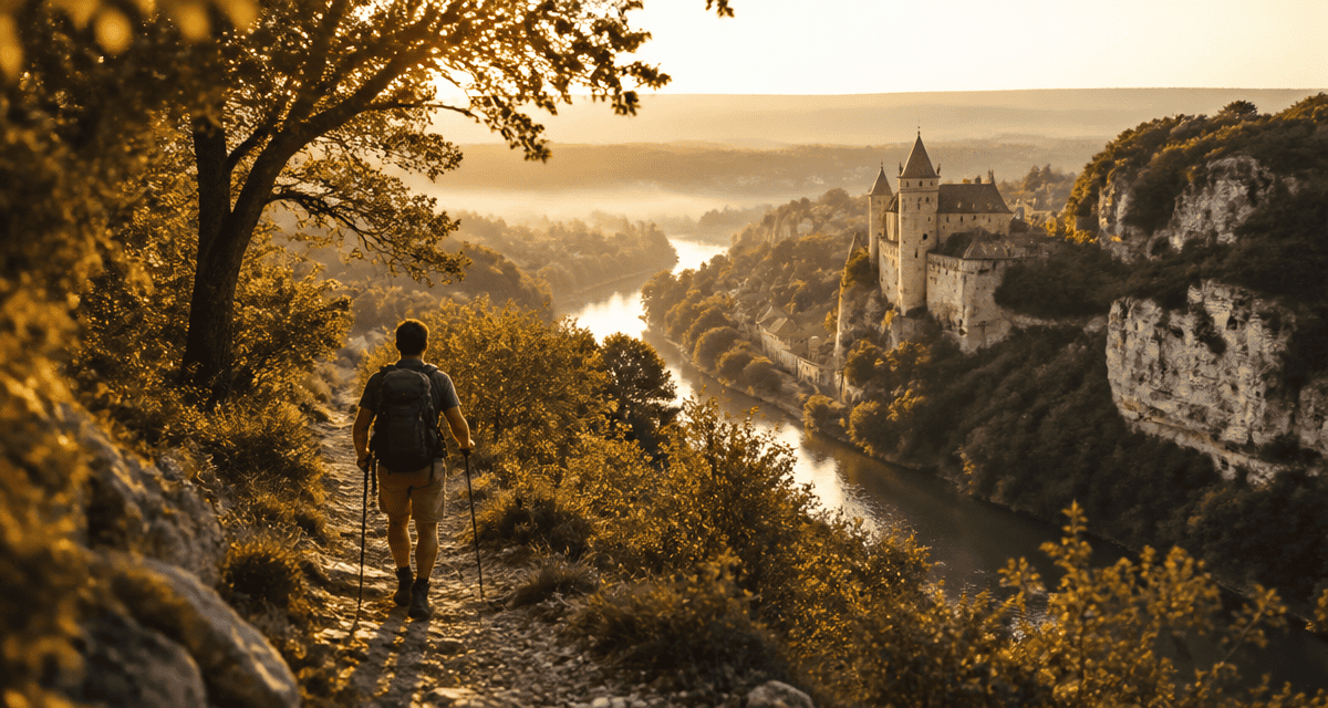 Les plus belles randonnées en Dordogne sentier et château
