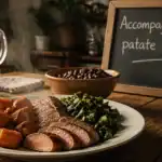 Assiette accompagnement patate douce repas
