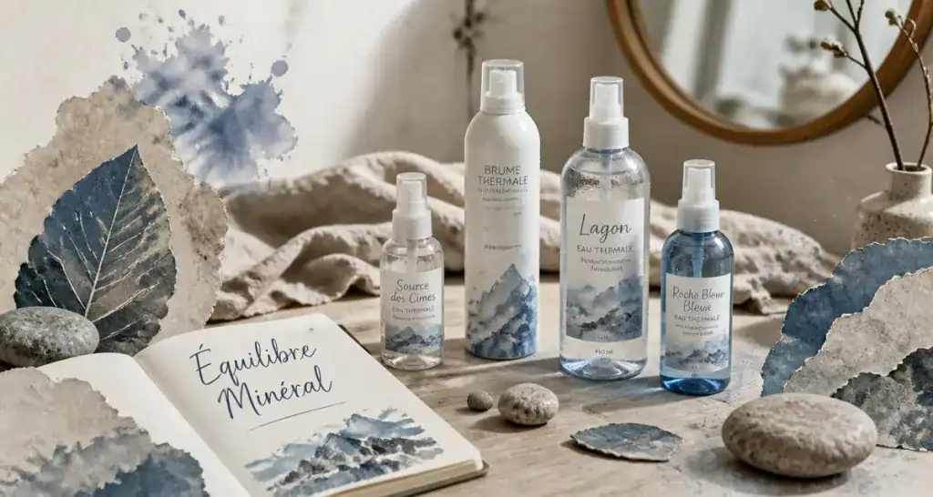 meilleure eau thermale visage flacons galets ambiance minérale