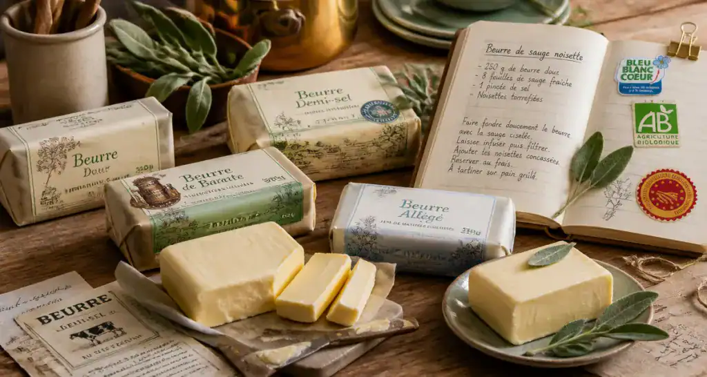 quel beurre bon pour la sante blocs variés labels