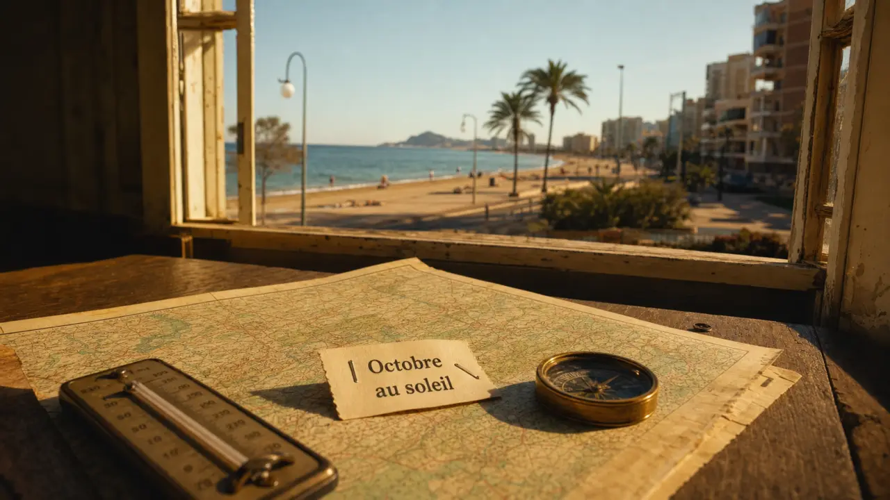 Espagne octobre : soleil à Murcie, littoral et plage peu fréquentée
