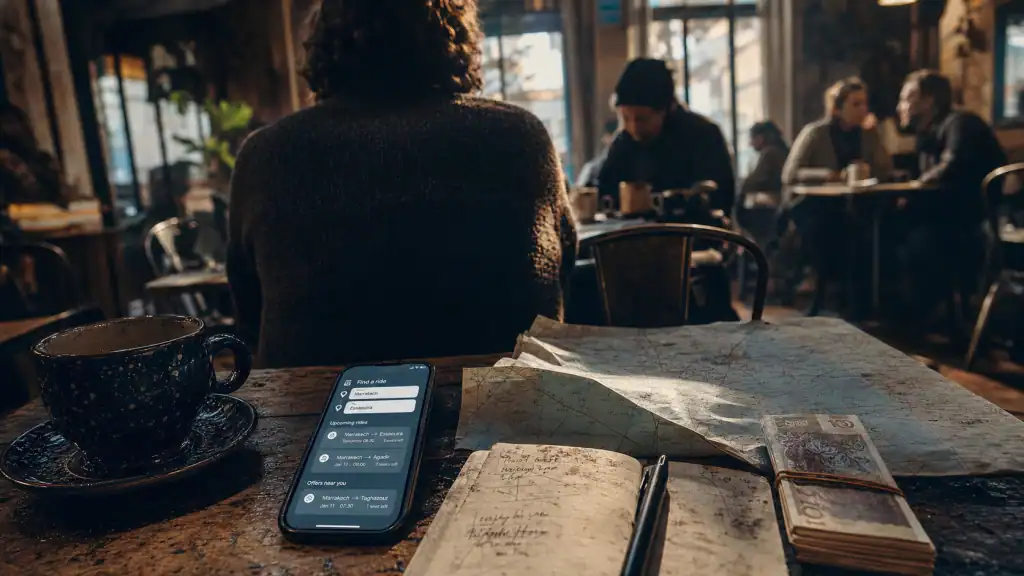 Guide premier covoyage : les co voyageurs au café