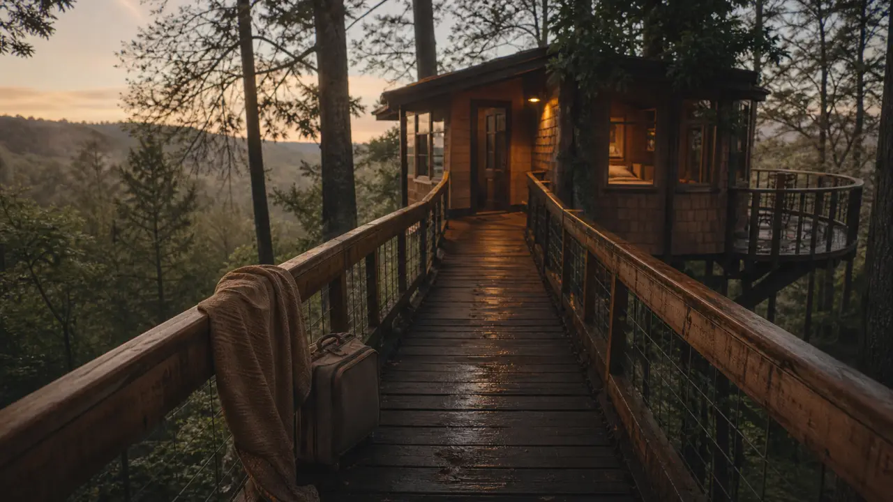 Cabane perchée premium, hotel original en france, terrasse panoramique