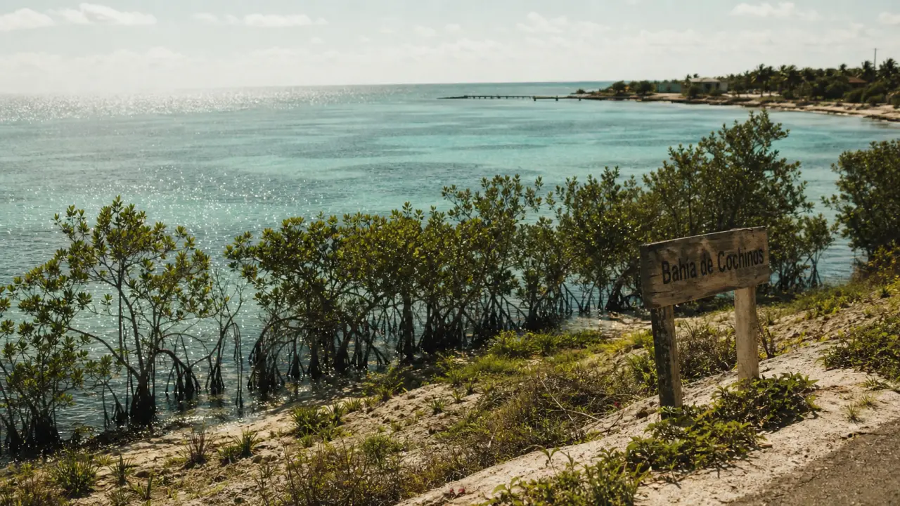 La baie aux cochons à Cuba, vue sur Playa Girón et Bahía de Cochinos