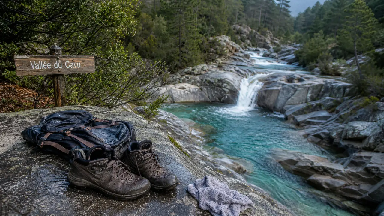 Le Cavu en Corse : rochers et piscines turquoise