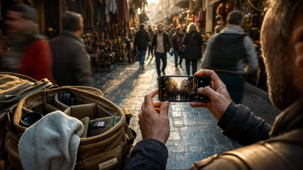 Prendre de meilleures photos en voyage sans changer d’appareil : lumière, cadrage et récit