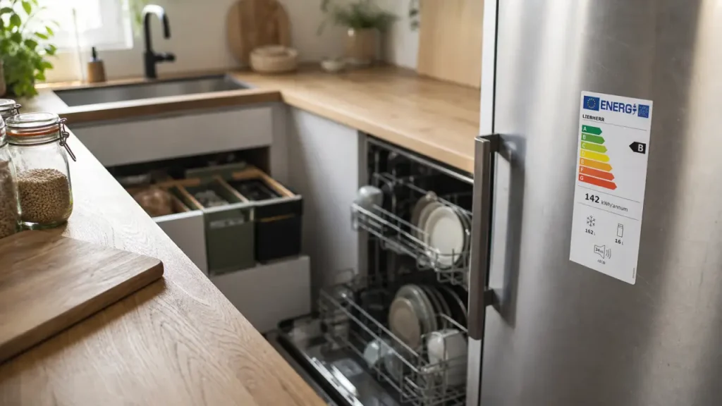 Cuisine écologique : matériaux sains, électroménager sobre et déchets réduits