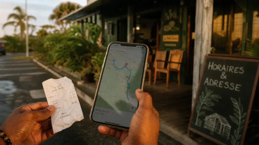 Restaurant à Sainte-Marie en Martinique : horaires, carte et bons réflexes avant de choisir