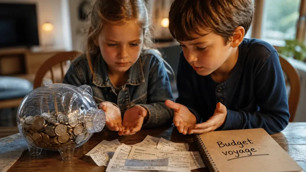 Voyager avec des enfants sans se ruiner : budget mensuel, alertes prix et hébergements malins