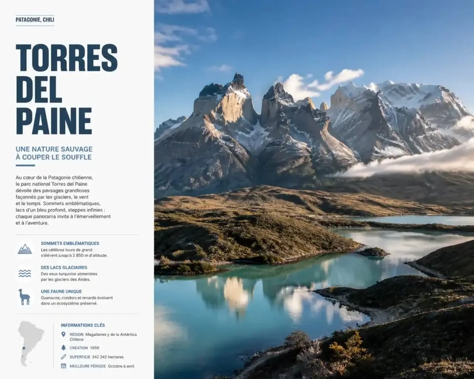 Parc national Torres del Paine, étape incontournable pour l'organisation de votre voyage au Chili