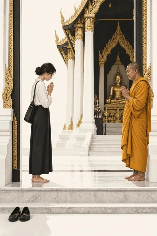 Gestes et tenue à respecter dans un temple de la culture thaïlandaise