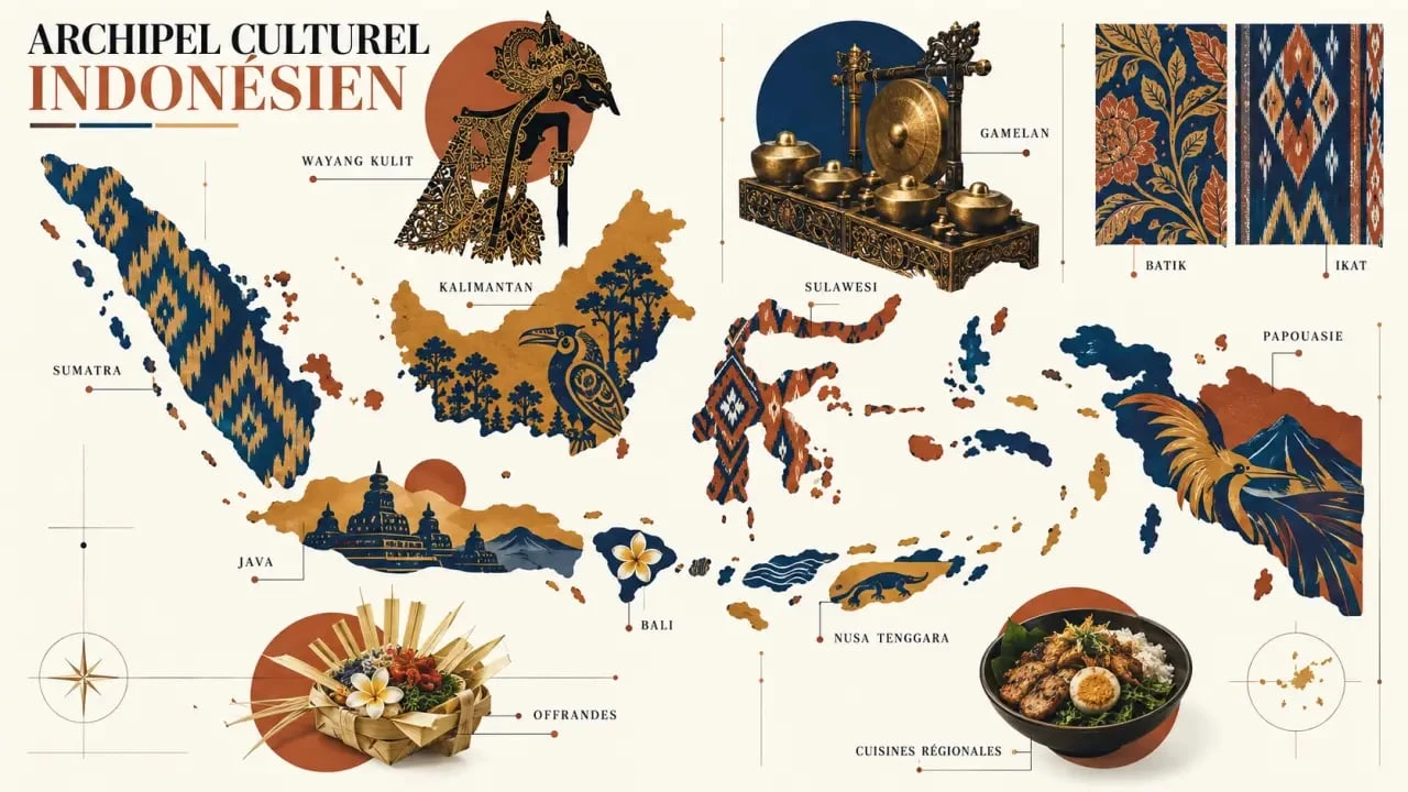 Culture indonésienne : diversité des îles, arts, textiles et traditions de l'archipel