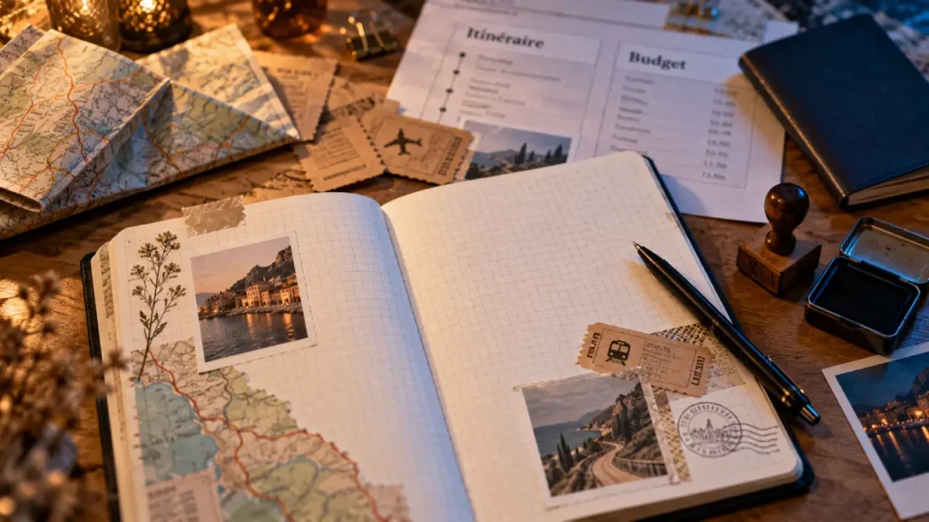 Carnet de voyage à remplir en PDF gratuit : les pages utiles, sans imprimer le superflu