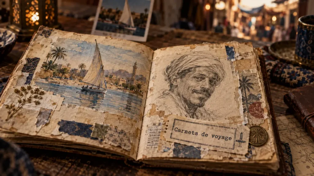5 pays, 160 pages et des souvenirs collés dans les Carnets de voyage de Titouan Lamazou