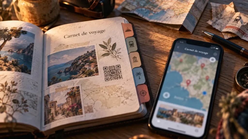 Le carnet de voyage en ligne organise vos souvenirs, votre itinéraire et vos partages