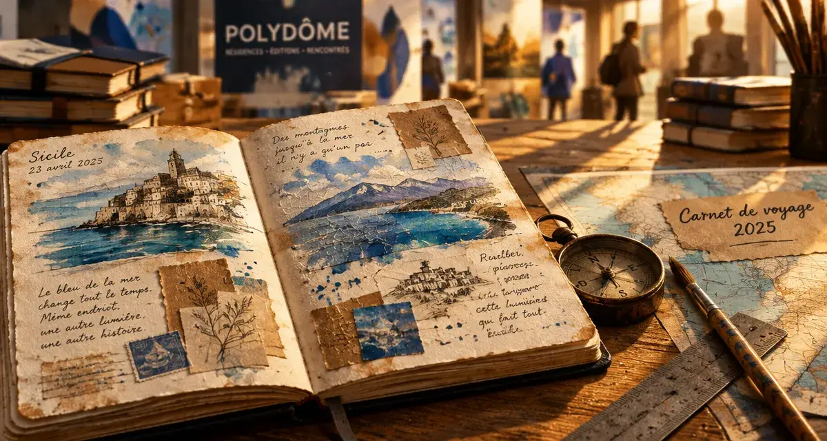 Festival carnet de voyage 2025 : carnet de voyage ouvert à Clermont-Ferrand